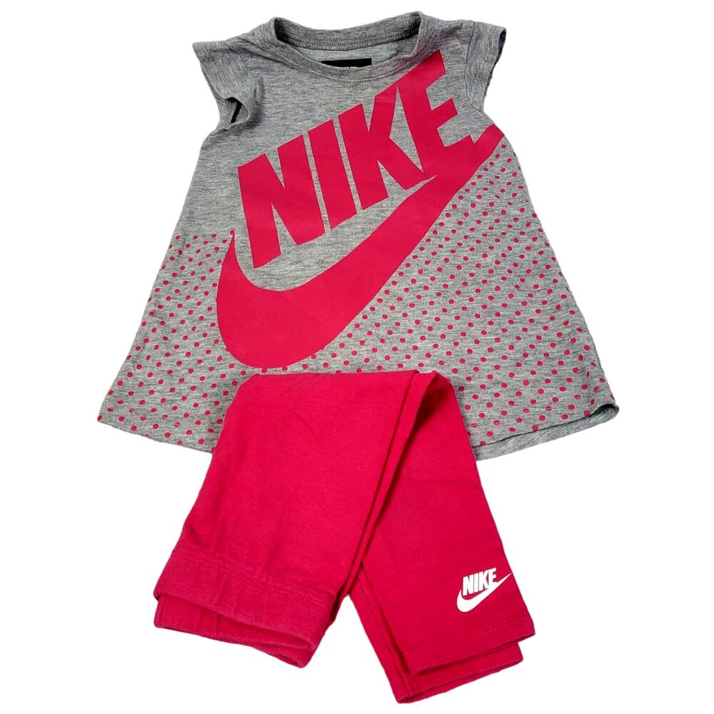 Nike Pink and Gray 2 Piece‎ Outfit Size 18M NWOT